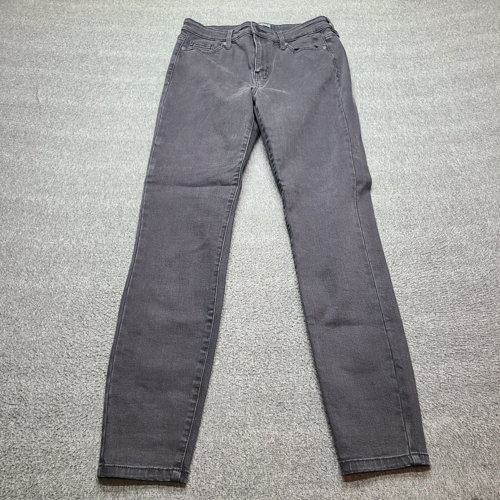 Buffalo Mollie Skinny Jeans‎ Womens 6/28 Gray Excellent High Rise Stretch Denim